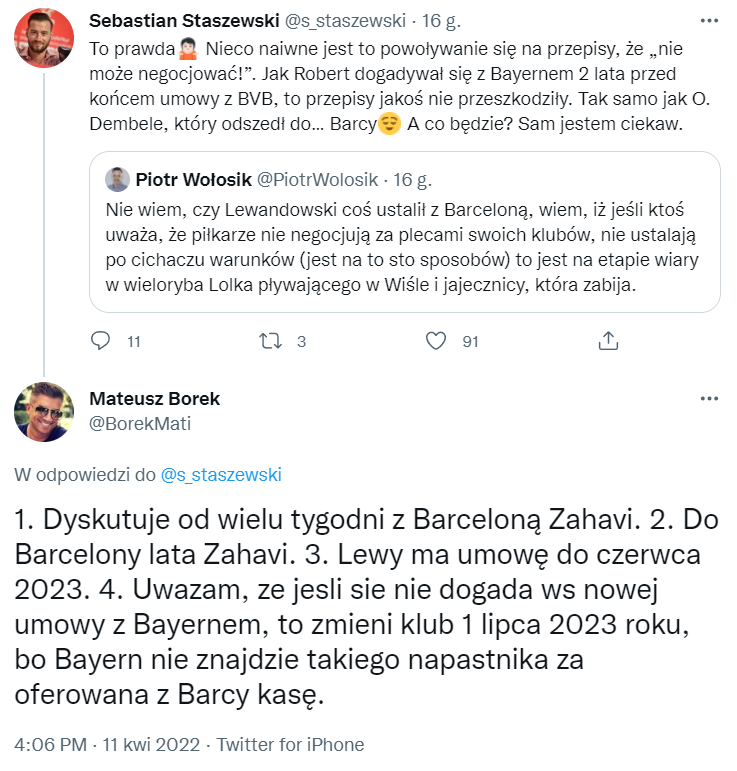 Mateusz Borek WYJAŚNIA sytuację na linii Barca - Lewy :D